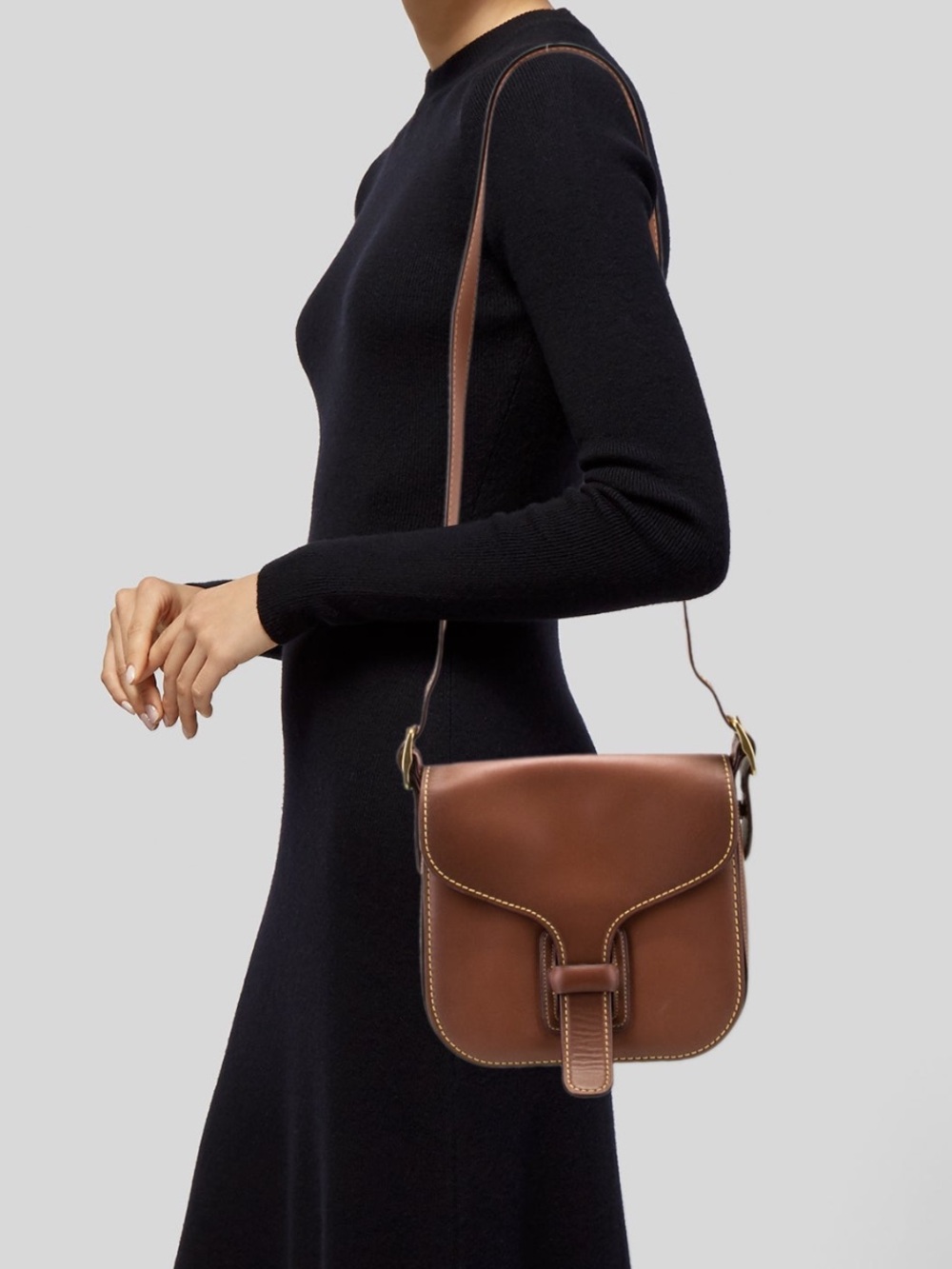 Coach Brown Leather Saddle Crossbody Bag - Picture 2 of 12